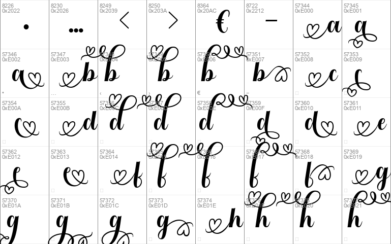 Mellisia Windows font - free for Personal