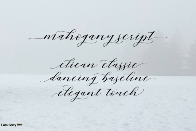 Mahogany Script