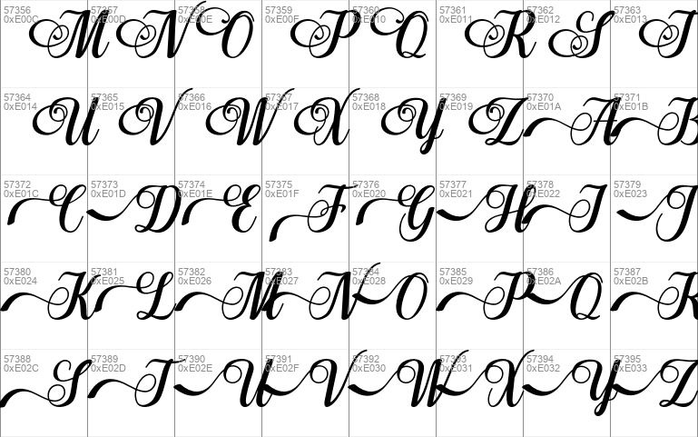 Marilatte Windows font - free for Personal