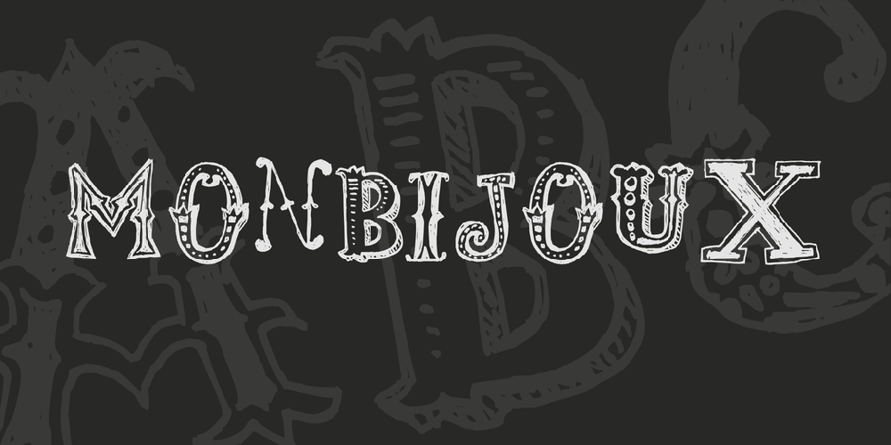Download monbijoux Windows font - free for Personal