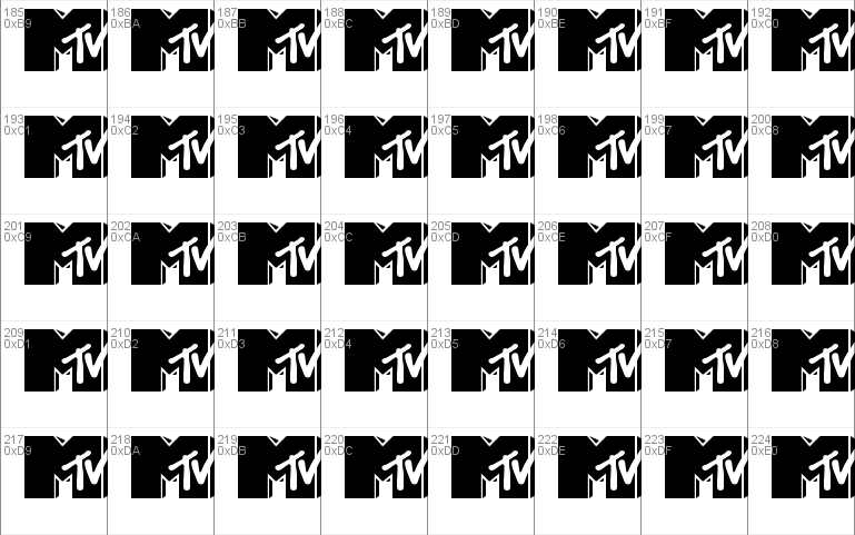 MTV Lowercase 1 Font