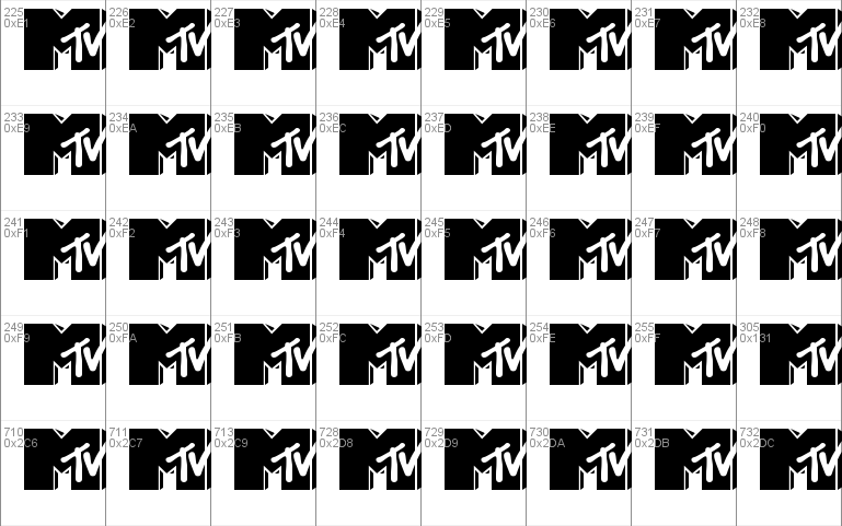 MTV Lowercase 1 Font