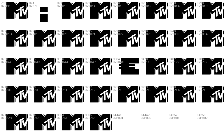 MTV Lowercase 1 Font