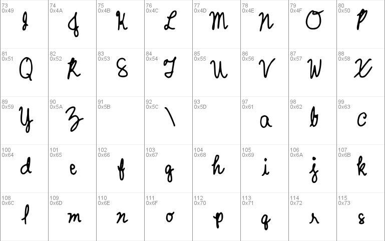 MyCursiveFont