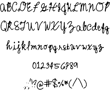 MyCursiveFont