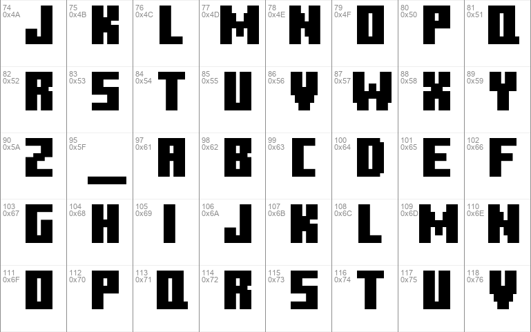 Fonts on X: Celebrating #Minecraft10Years, today's font is the