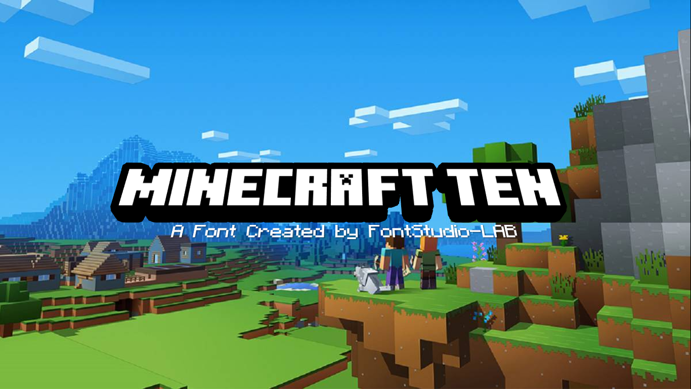 Minecraft Ten Font Free For Personal