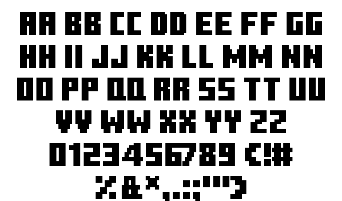 Fonts on X: Celebrating #Minecraft10Years, today's font is the