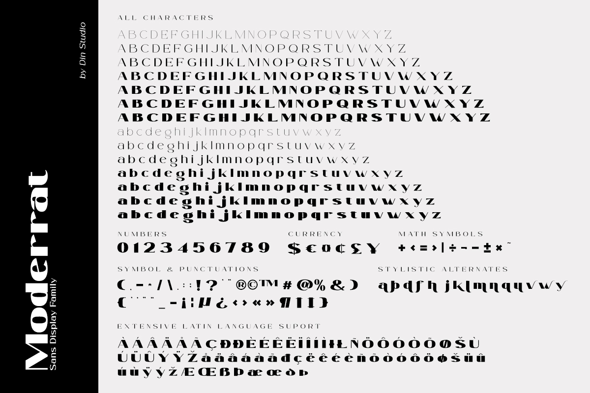 Moderrat Personal Use Font Free For Personal