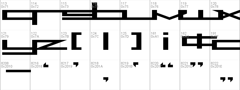 MGS2 Menu Windows font - free for Personal