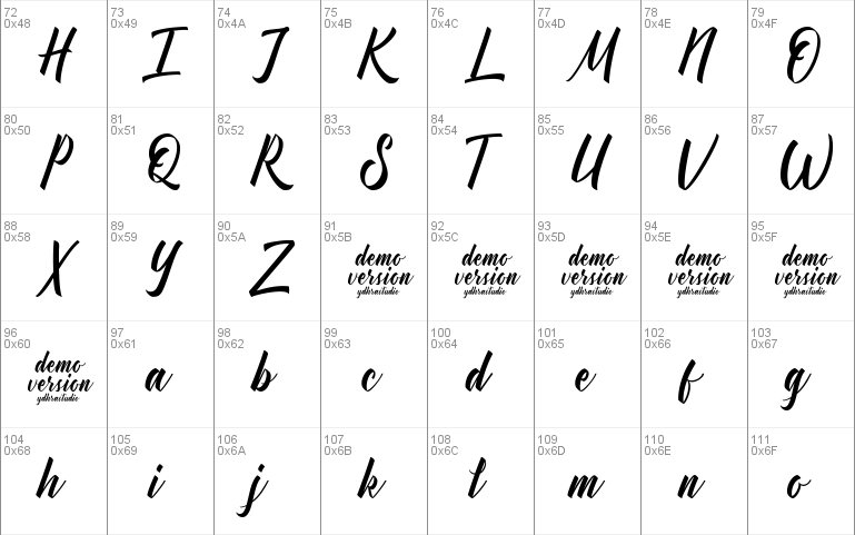 Manhattan Typeface Demo