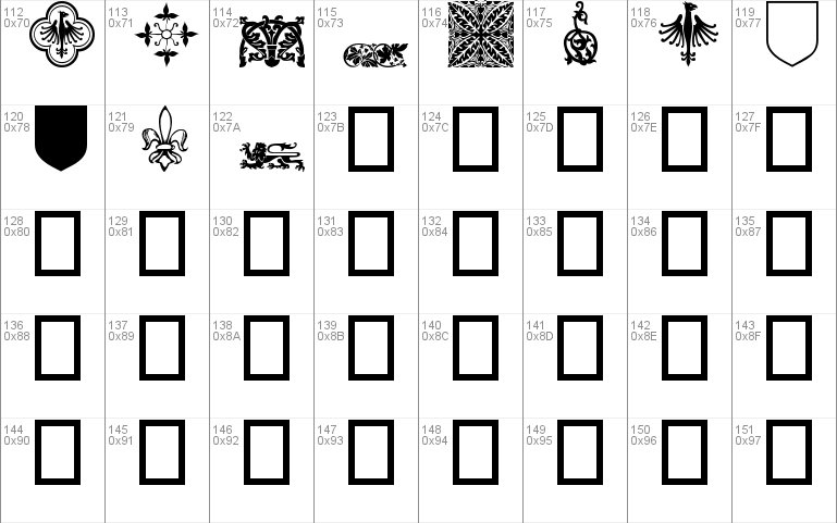 Medieval Dingbats