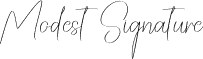 Modest  Signature