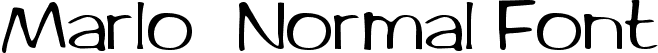 Marlo  Normal Font