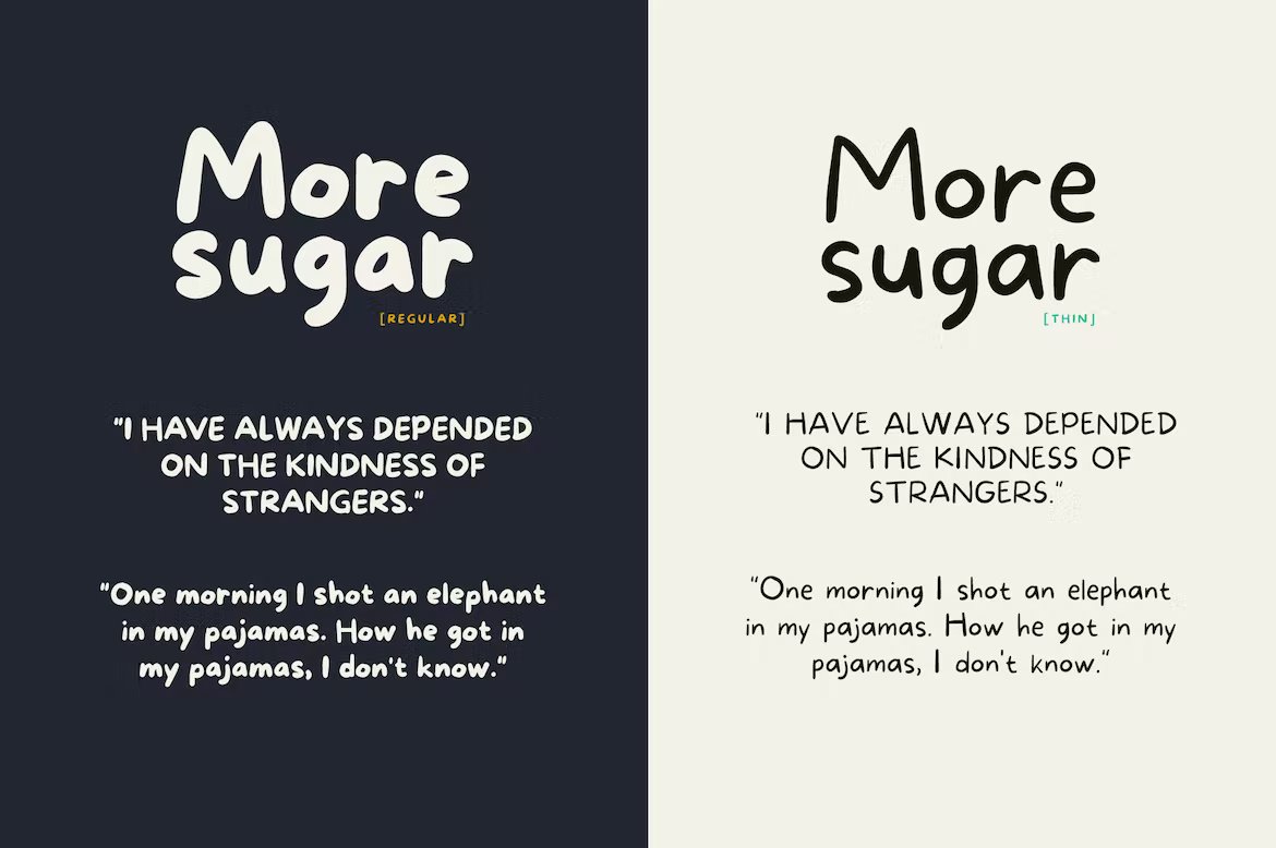 More Sugar