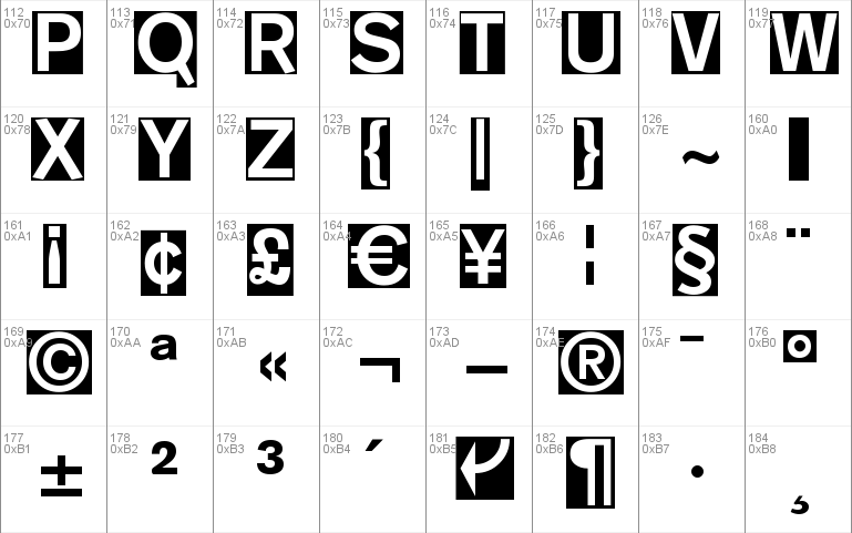 Mono Alphabet