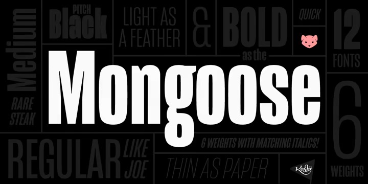 FONTSPRING DEMO - Mongoose Black