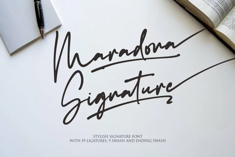 Maradona Signature
