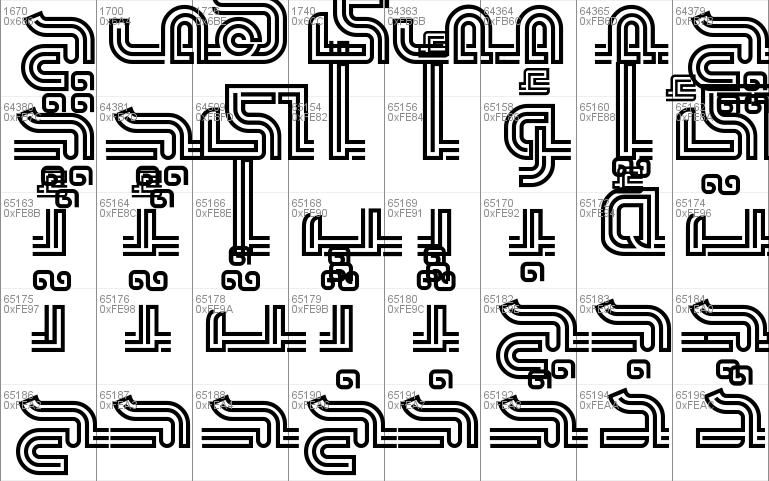 Maze Font 2