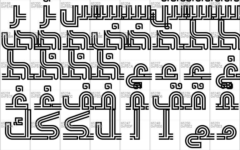 Maze Font 2