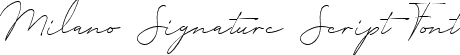 Milano Signature Script Font