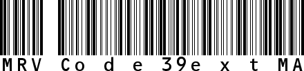 MRV Code39extMA