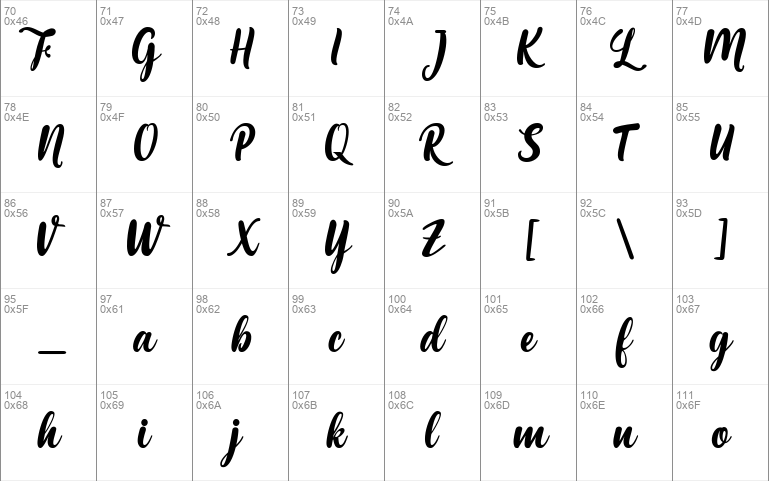 Maria Aishane Script Windows font - free for Personal