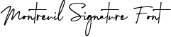 Montreuil Signature Font