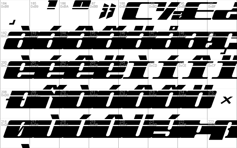 Michigan Expanded Laser Italic