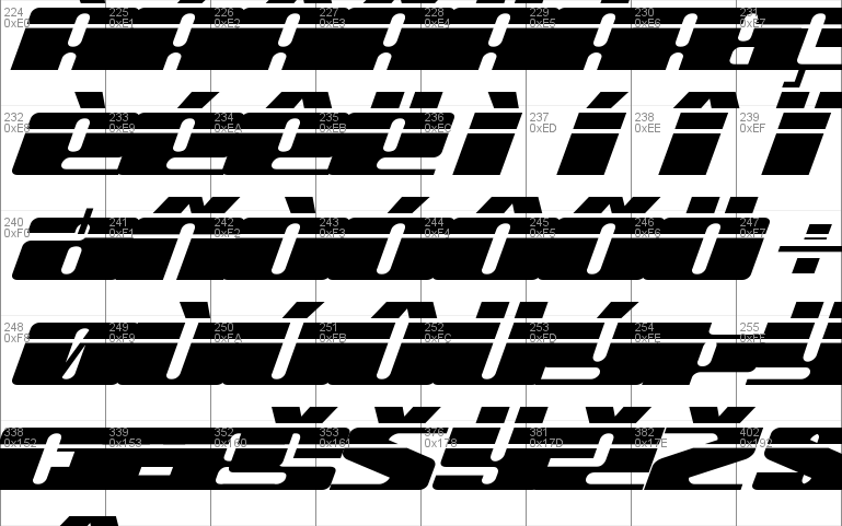 Michigan Expanded Laser Italic