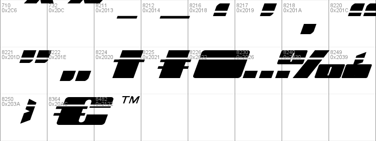 Michigan Expanded Laser Italic