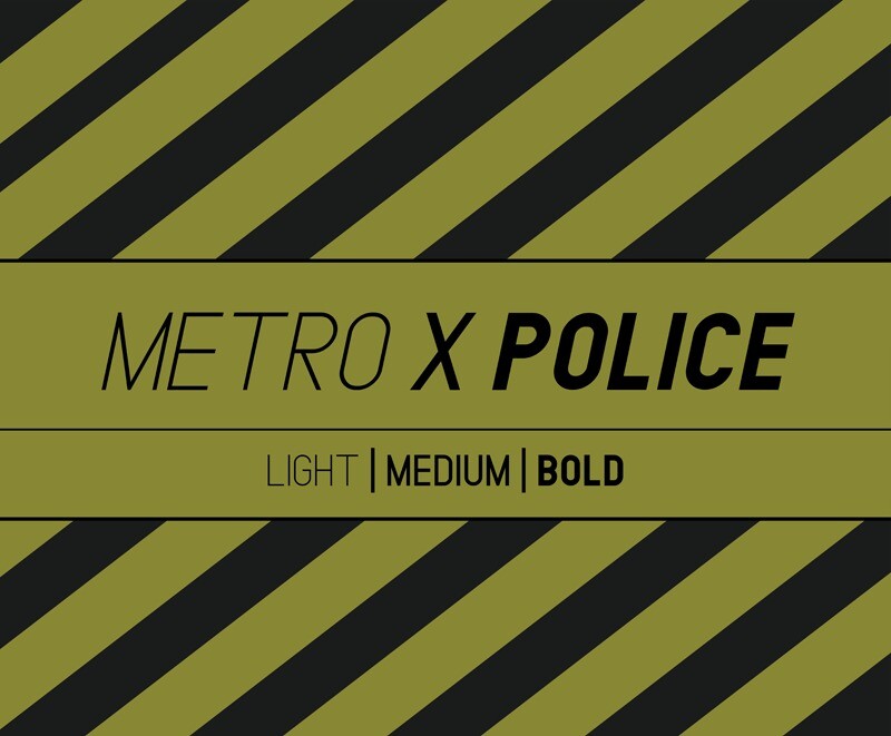 METRO POLICE BOLD ITALIC