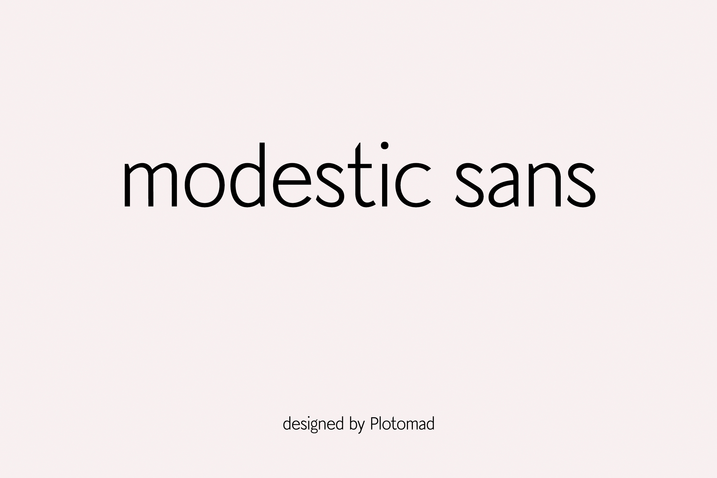 Modestic Sans