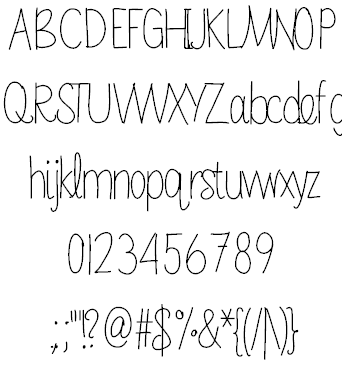 MRF Sabrina Hand Font