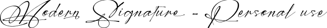 Modern Signature - Personal use