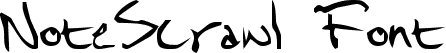 NoteScrawl Font