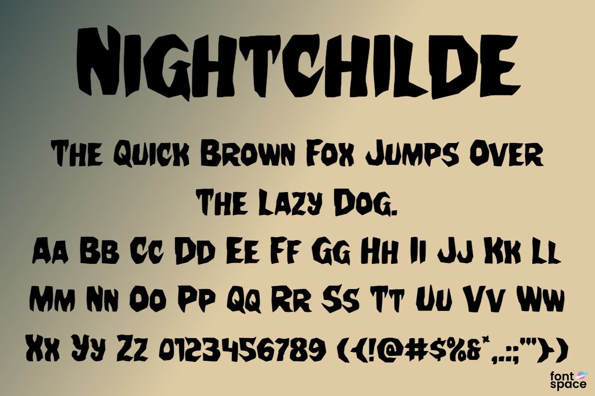 Nightchilde Condensed Italic