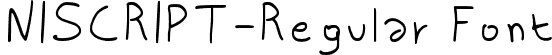 NISCRIPT-Regular Font