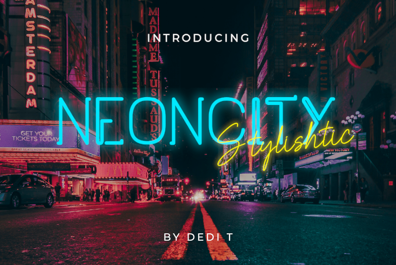 NEONCITY handwritten Script