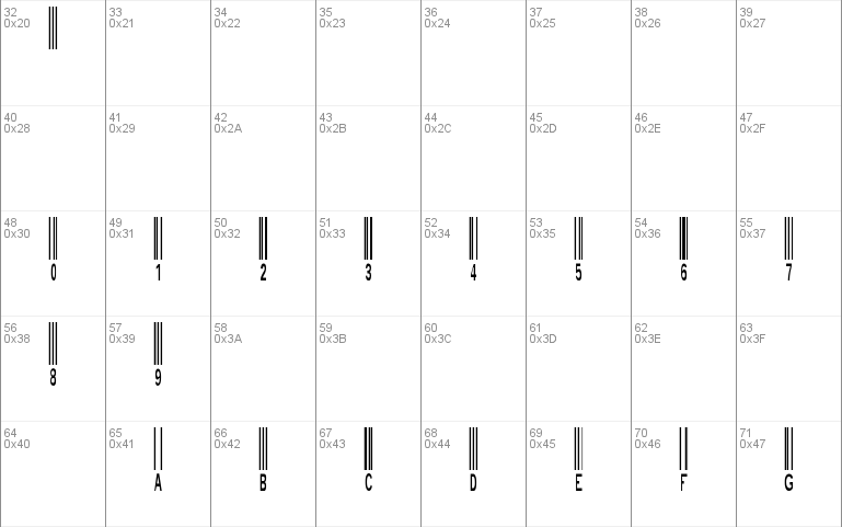 New Barcode Font TFB