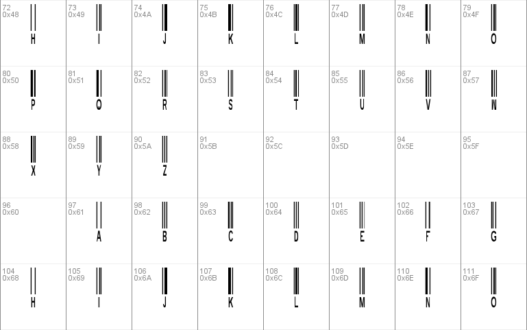 New Barcode Font TFB