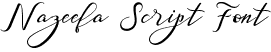 Nazeefa Script Font