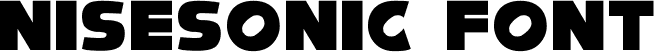 NiseSonic Font