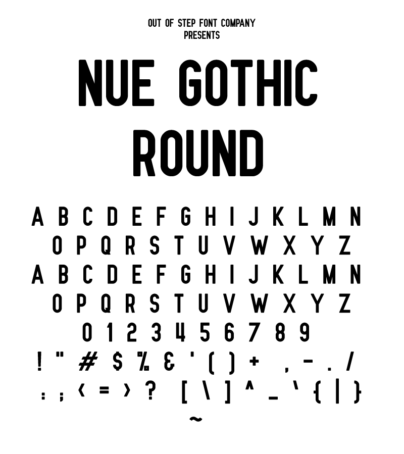 Nue Gothic Round gothic