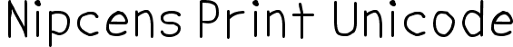 Nipcens Print Unicode