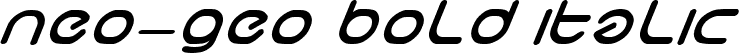 neo-geo bold italic