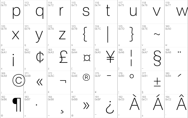 Nacelle UltraLight Windows font - free for Personal