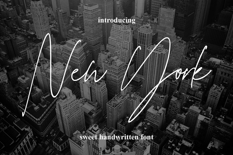 new york handwritten