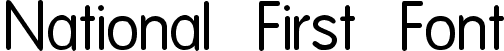 National First Font