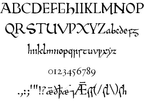 Old English fonts